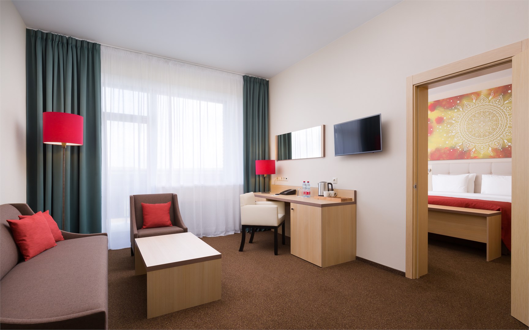 Двухкомнатный Люкс с балконом в Azimut Парк Отель Переславль