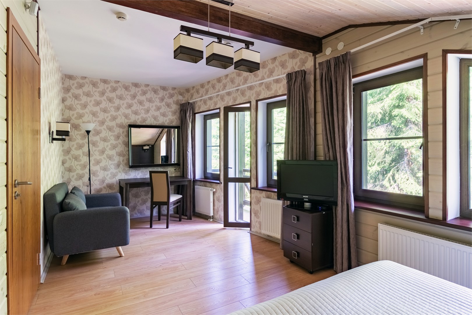 Апартаменты в коттедже «Озерный» с сауной в Лесная рапсодия