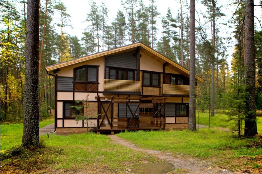 Апартаменты в коттеджах «Рапсодия» с сауной в Лесная рапсодия