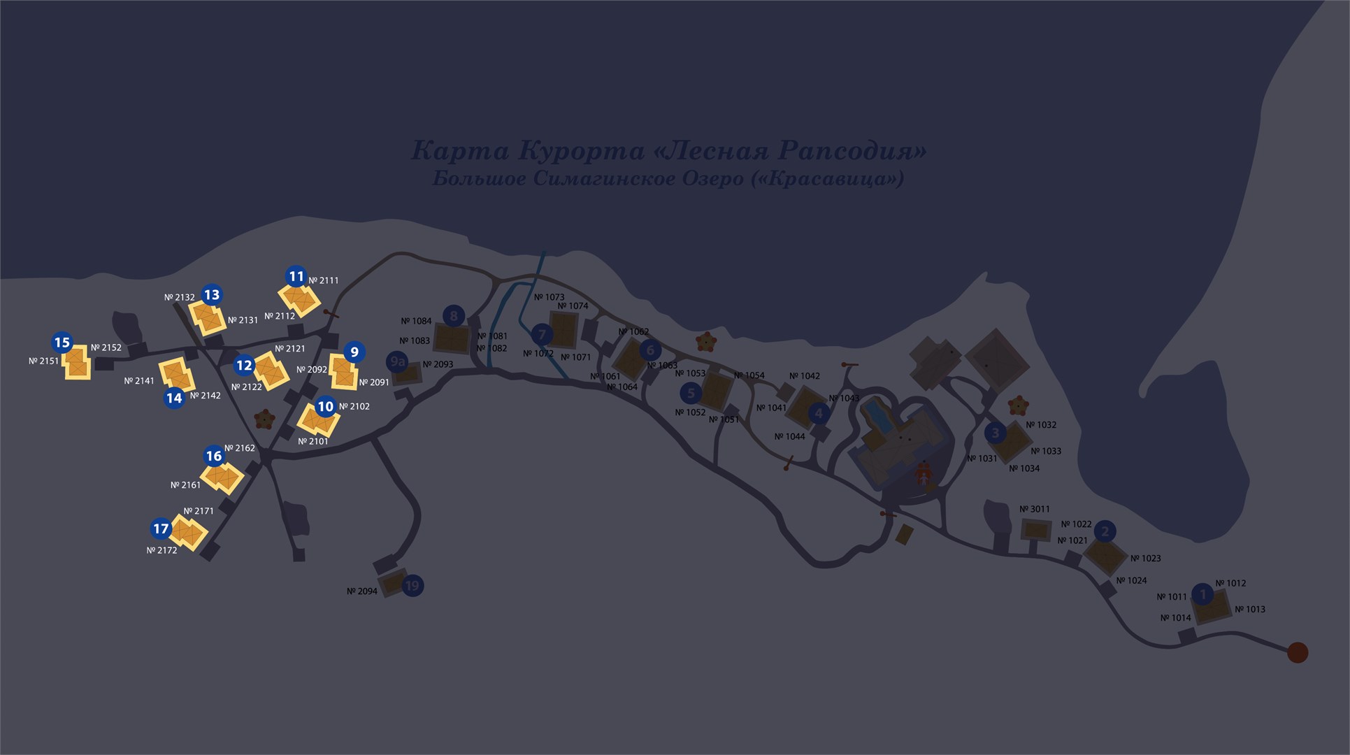 Апартаменты в коттеджах «Рапсодия» с сауной в Лесная рапсодия