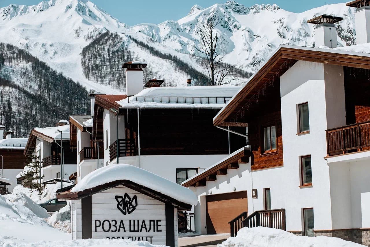 Шале № 8 с японской баней «Фурако» и финской сауной в Роза шале