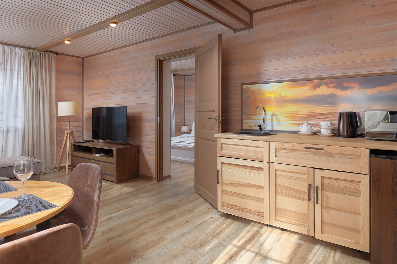 Номер с сауной в гостинице "Капитанская дача" в Окунёвая