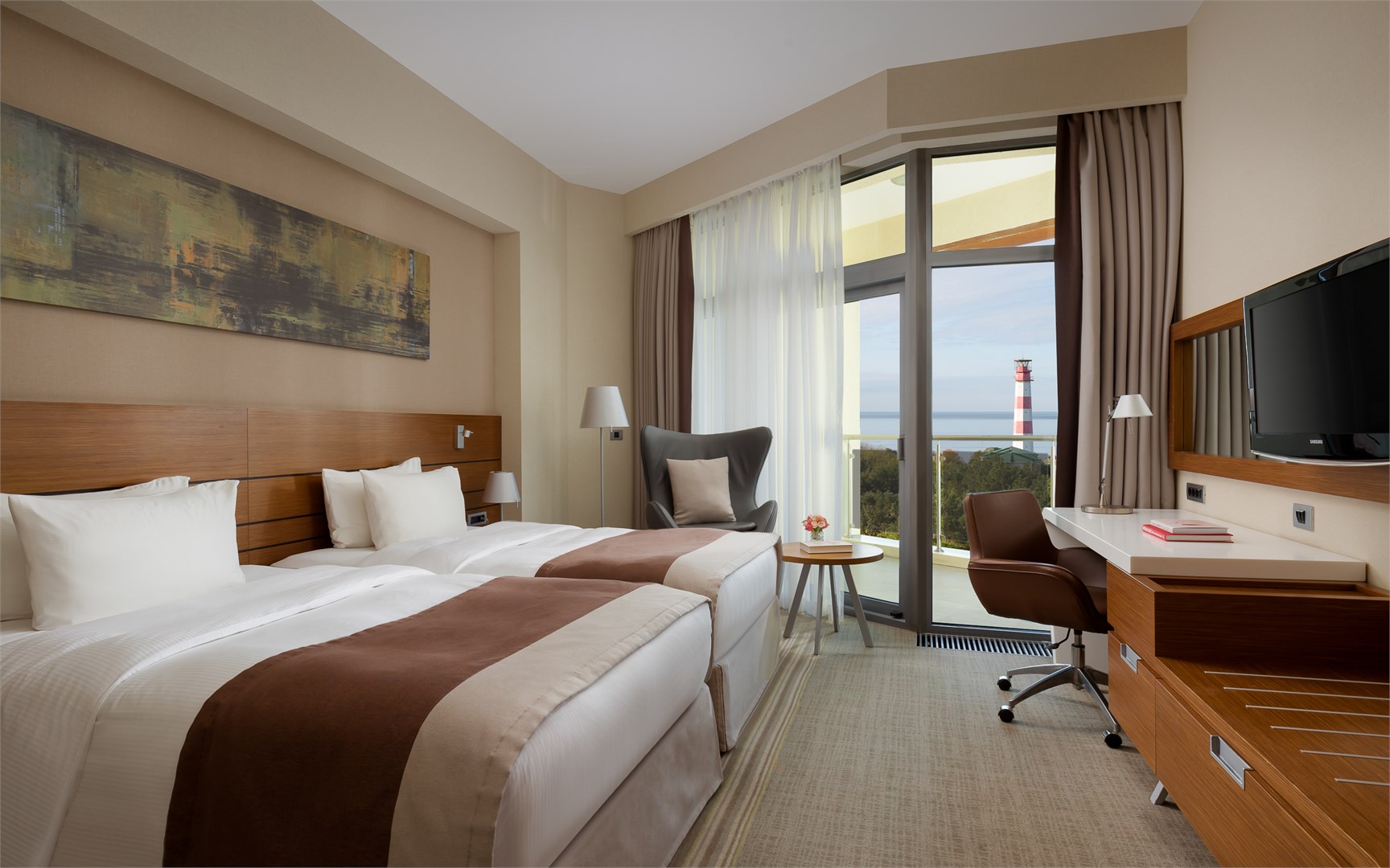 Делюкс Твин с видом на море в Metropol Гранд Отель Геленджик