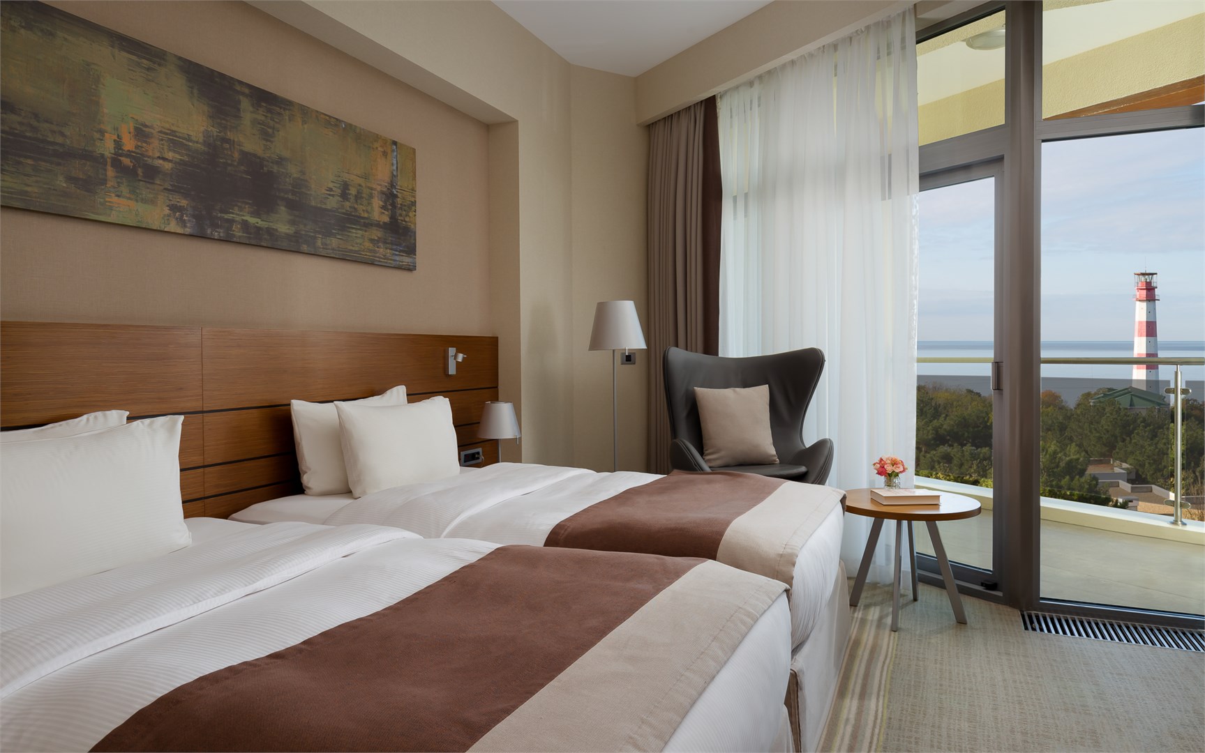 Делюкс Твин с видом на море в Metropol Гранд Отель Геленджик