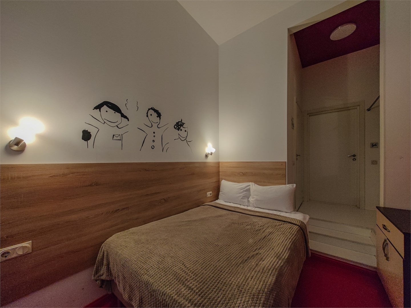 Инженерная -Двухместный стандарт с двуспальной кроватью в Ligohotel