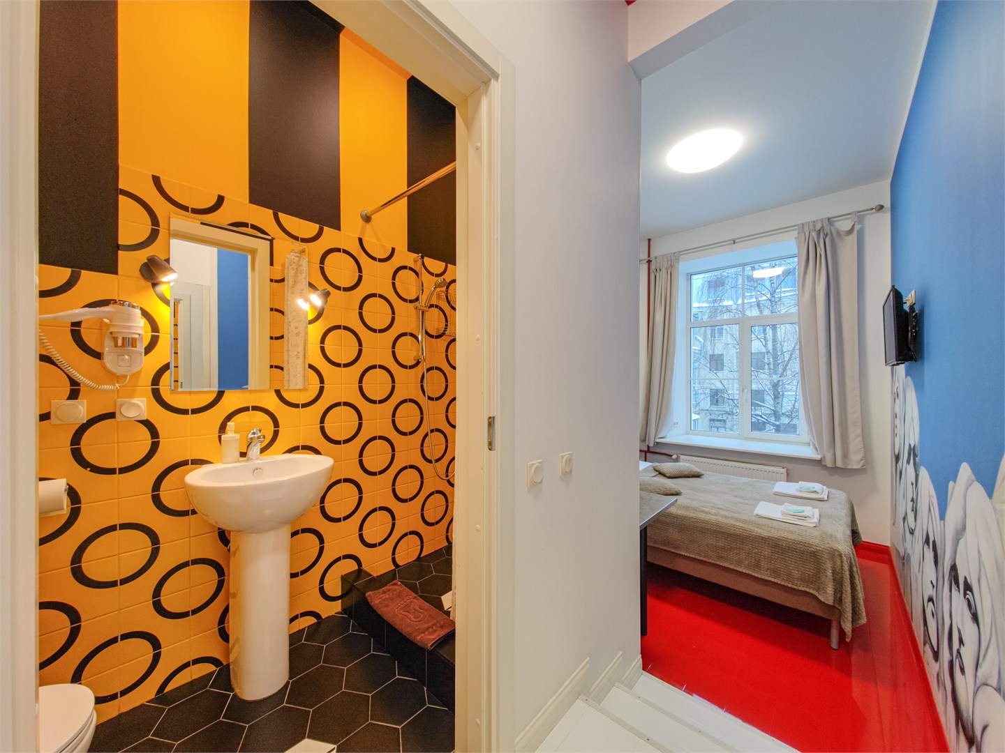 Инженерная -Двухместный стандарт с двуспальной кроватью в Ligohotel