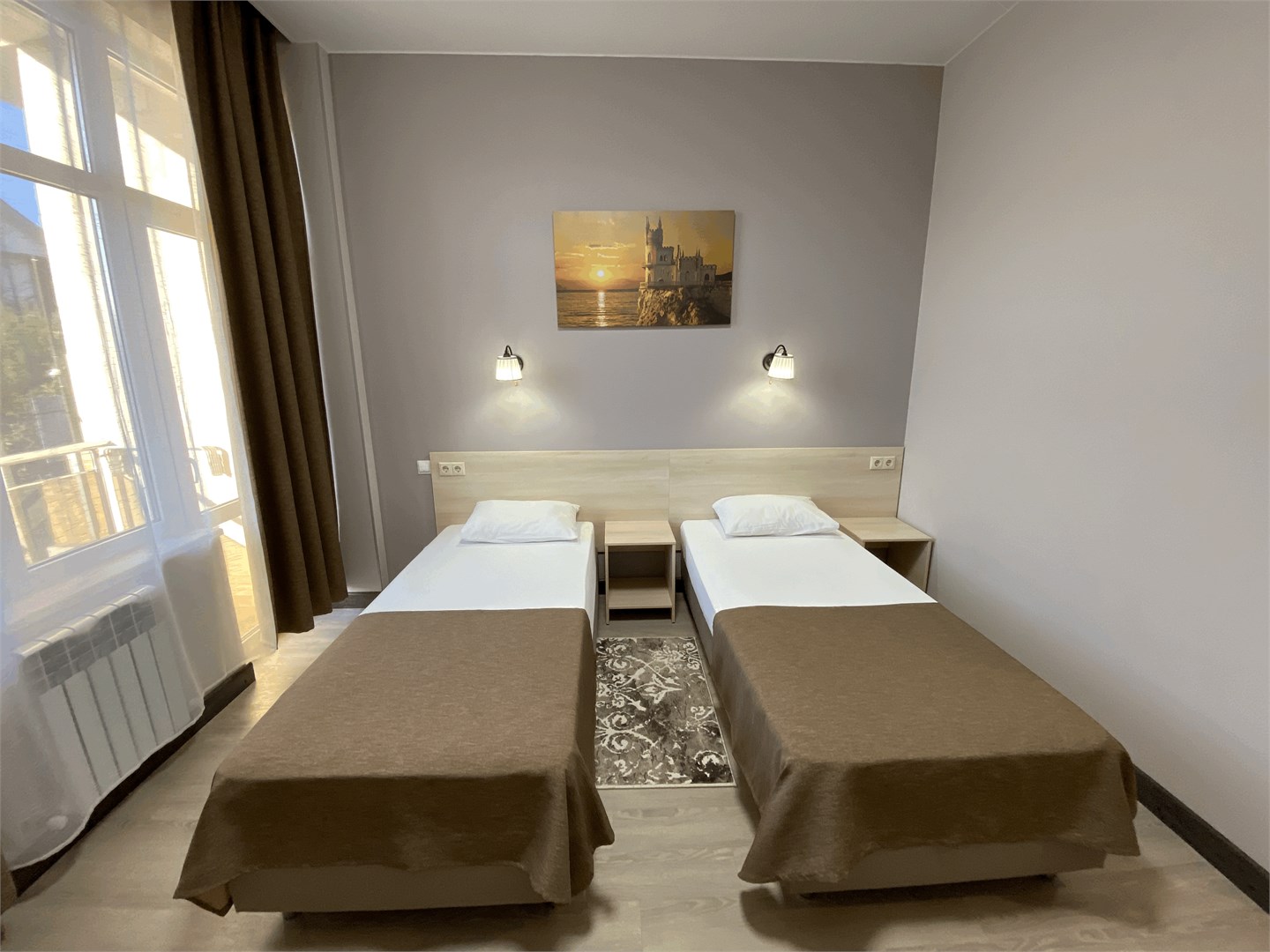 Стандарт с 2 раздельными  без завтрака в Черноморская Звезда