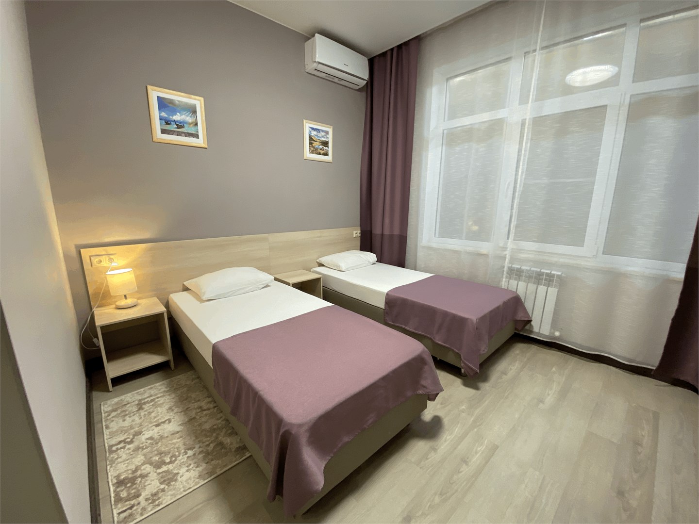 Стандарт с 2 раз-ми кр-vb без балкона ,без завтрака и без бассейна в Черноморская Звезда