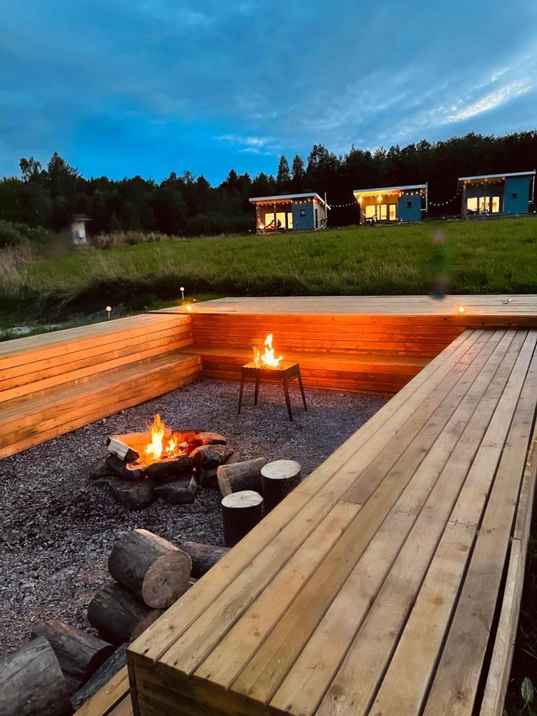 Двухместный дом с террасой и сауной (2+0) в Карелия парк