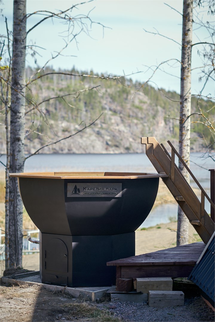 Двухместный дом с террасой и сауной (2+1) в Карелия парк