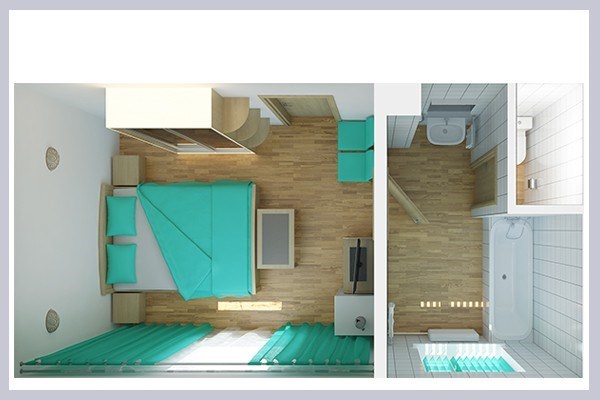 Эконом двухместный с кондиционером DBL (1 корпус) в Волжские дали