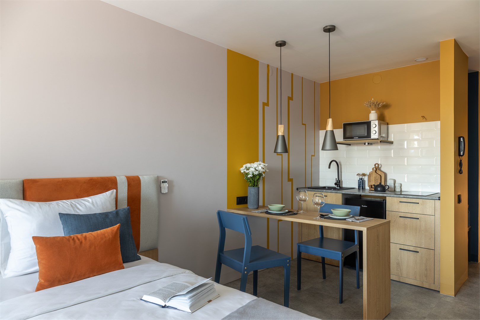 Студия с 2  раздельными кроватями в Apartments&Hotel Trend