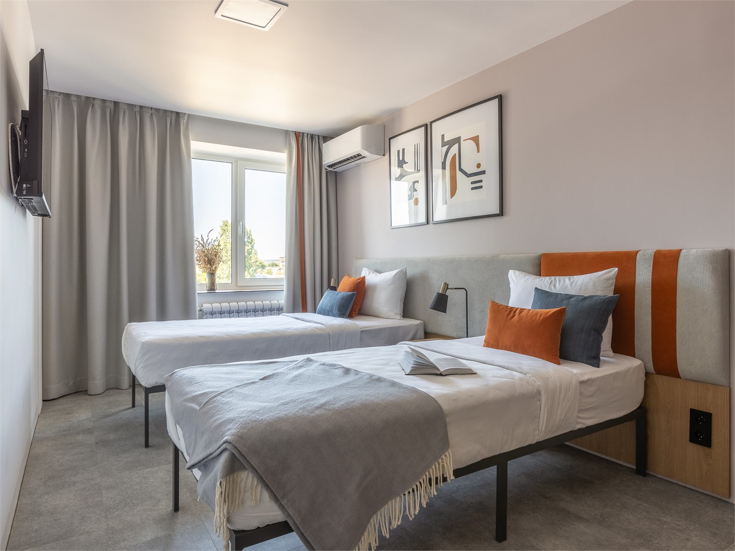 Студия с 2  раздельными кроватями в Apartments&Hotel Trend