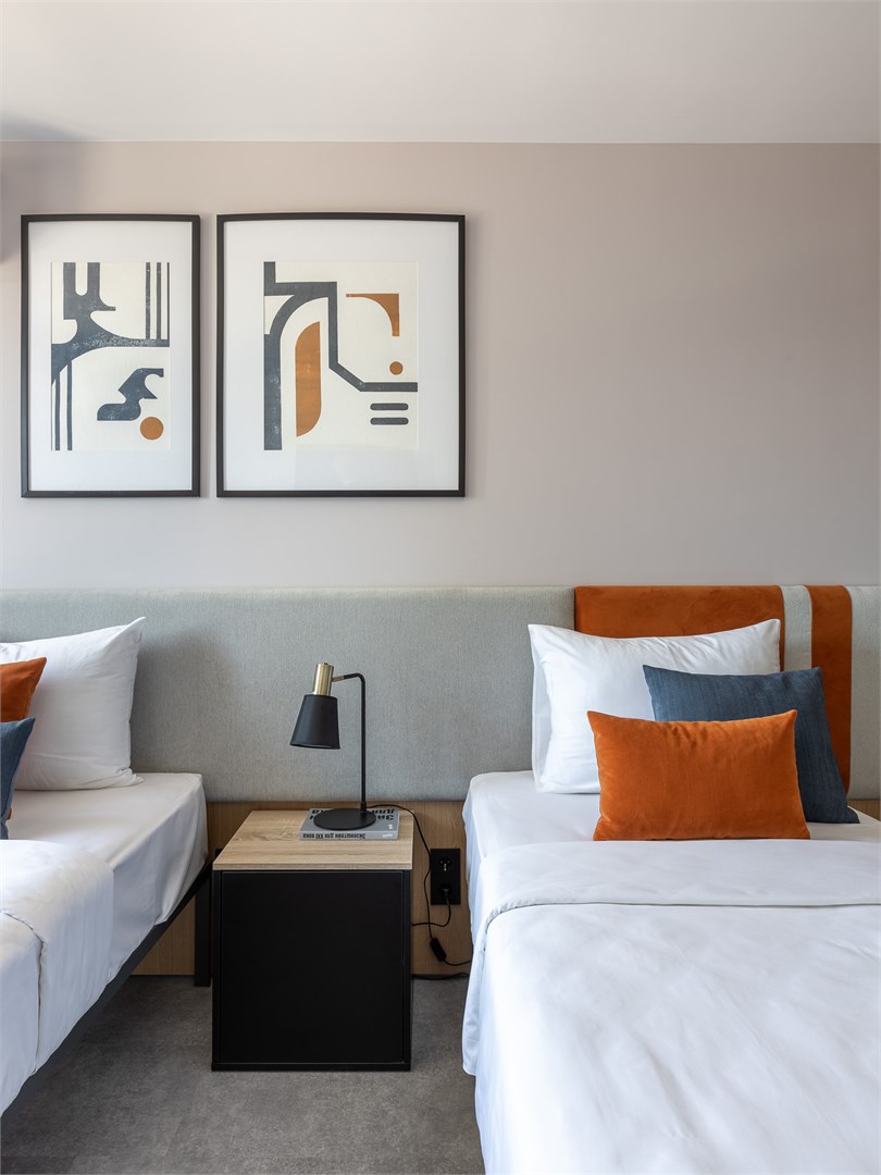 Студия с 2  раздельными кроватями в Apartments&Hotel Trend