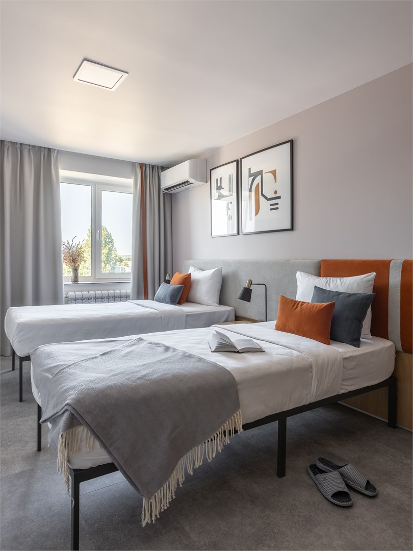 Студия с 2  раздельными кроватями в Apartments&Hotel Trend