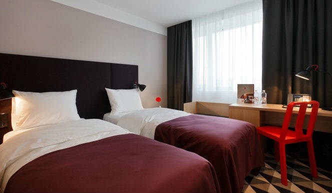 SMART Стандарт с двумя раздельными кроватями в Azimut Сити Отель Воронеж