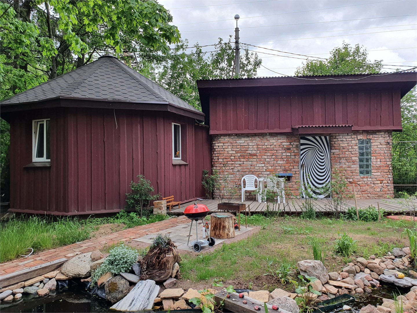 Коттедж-юрта на 2+1 гостей в Тарховка