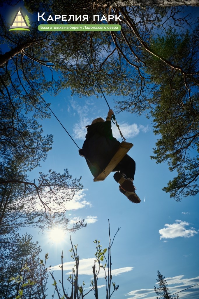 Шестиместный дом с большой террасой, банным чаном и сауной в Карелия парк