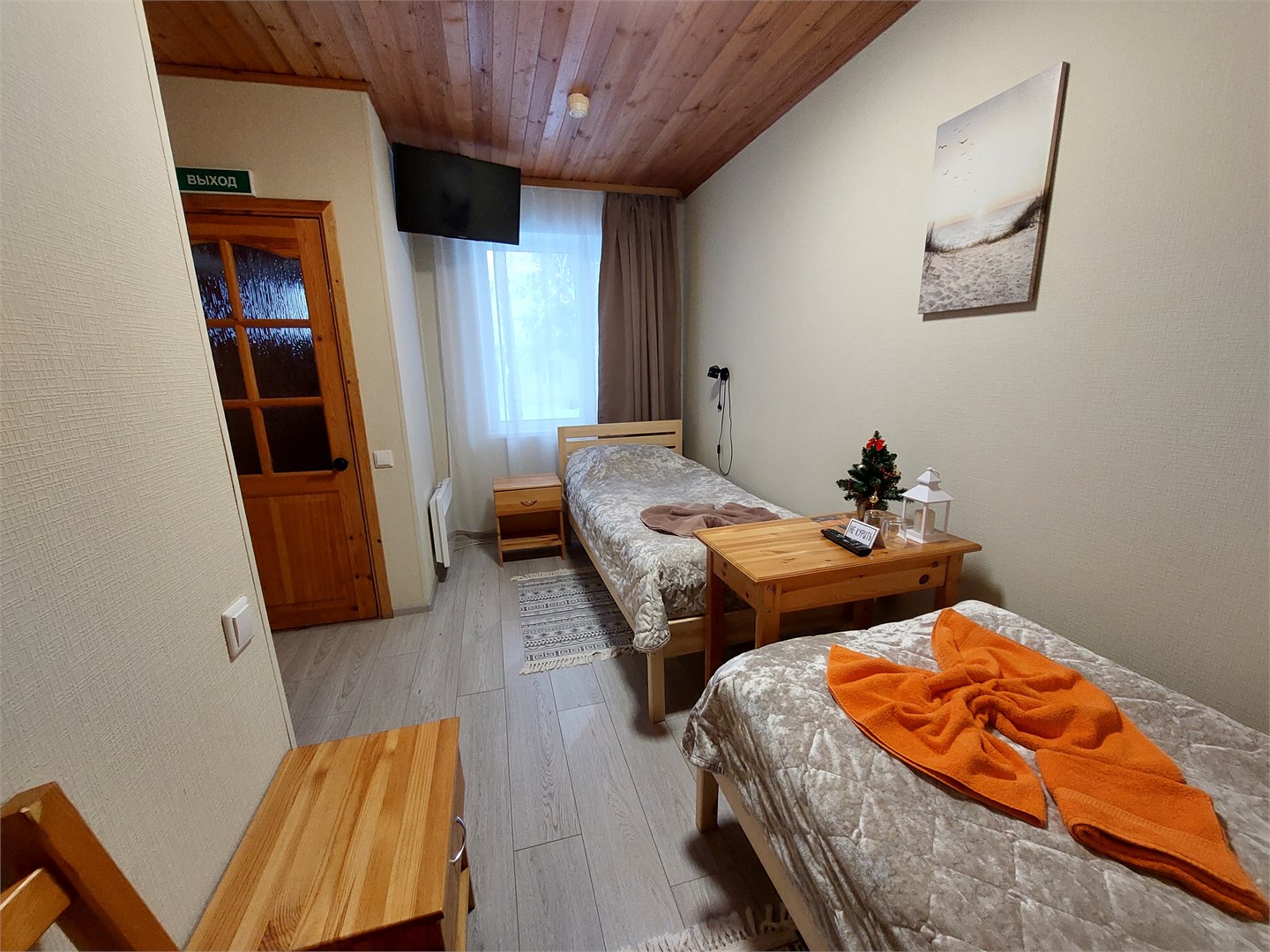 Двухместный номер с двумя отдельными кроватями в Морошка