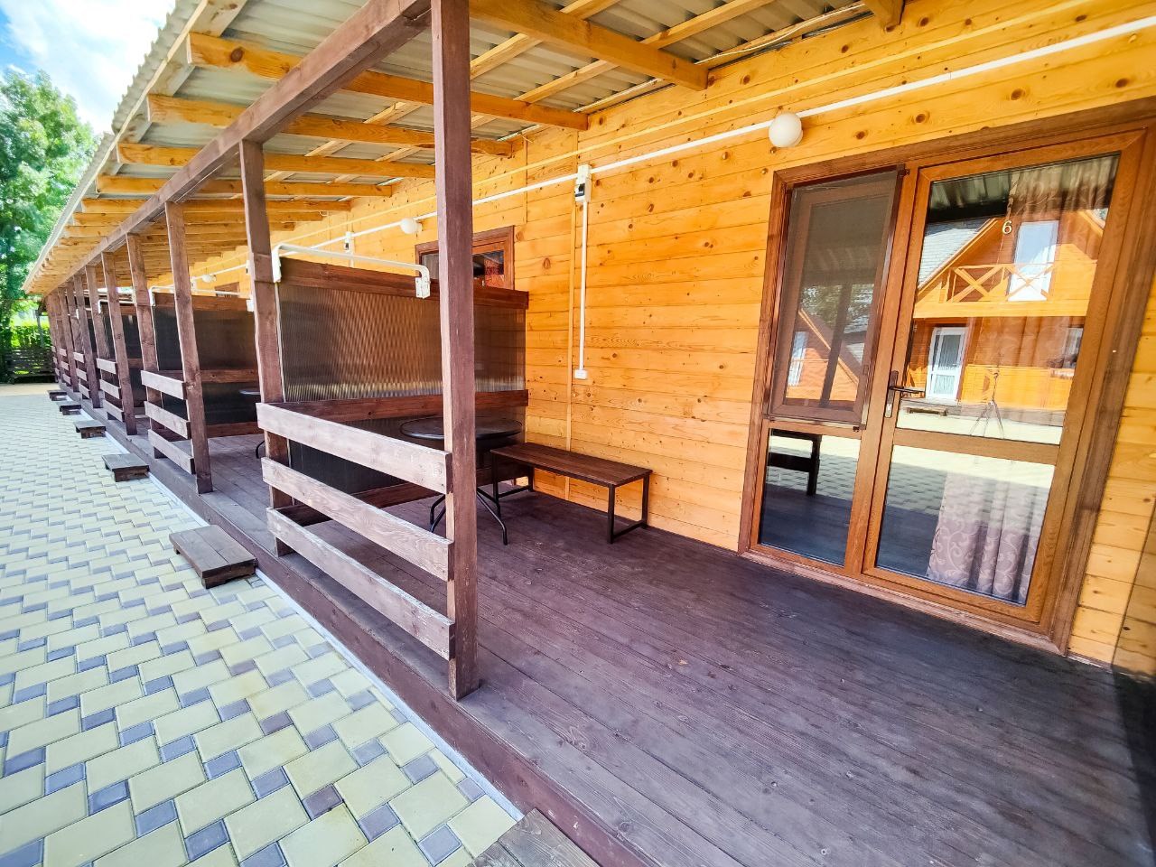 Дом с терассой до 4 человек. в Эко-фазенда