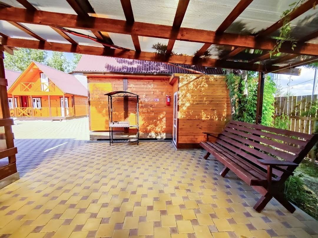 Дом с терассой до 4 человек. в Эко-фазенда