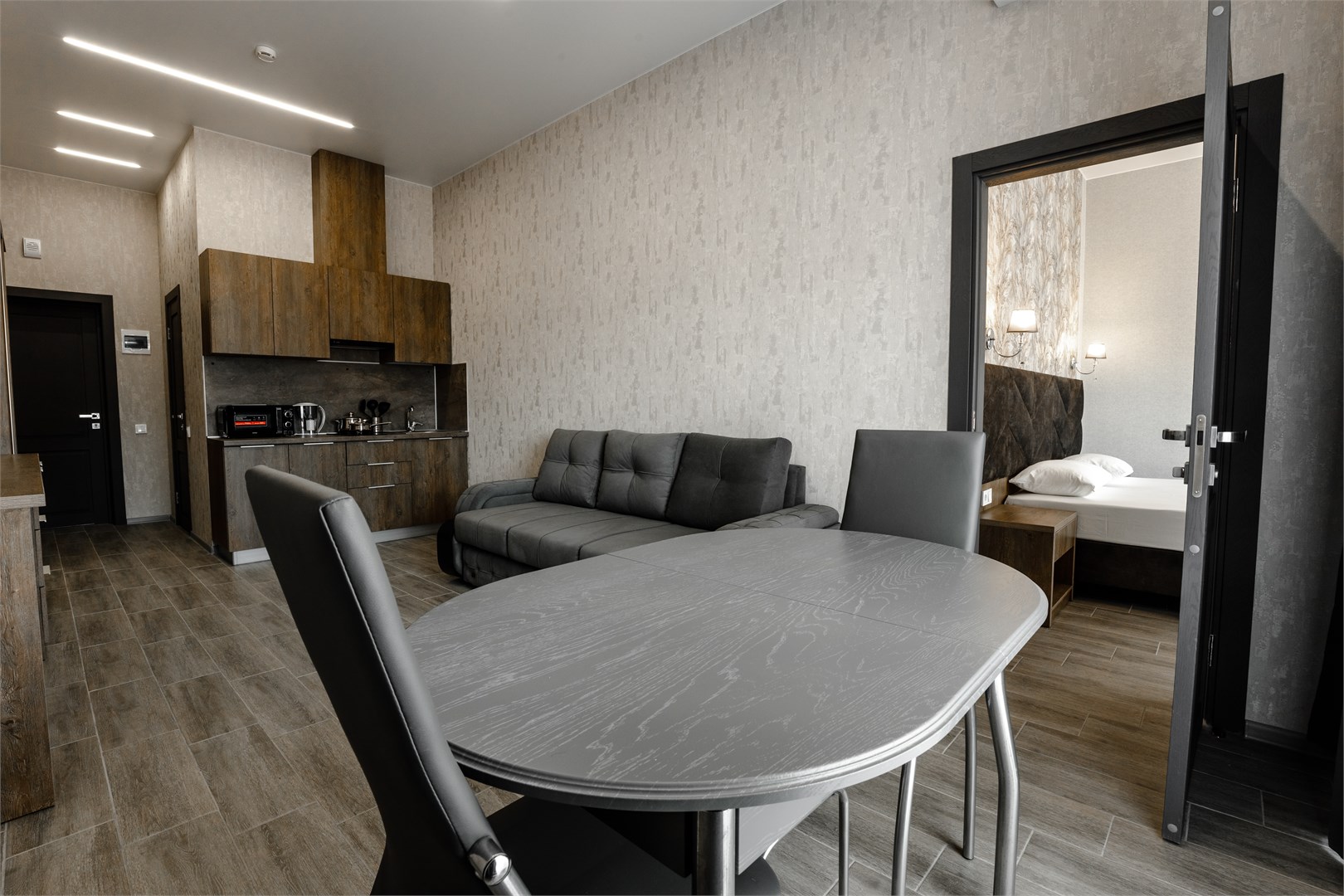 Апартаменты 36м² с террасой одна спальня в Золотой берег