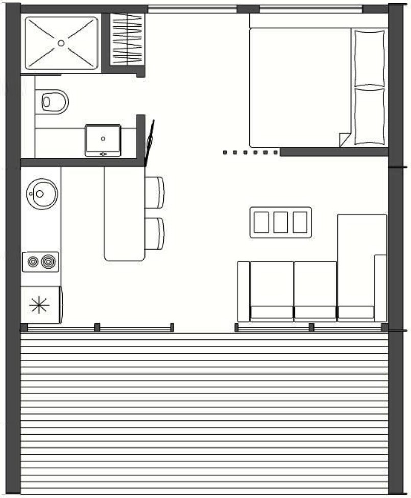 Бунгало Комфорт в РЖДЗ Санаторий Буран