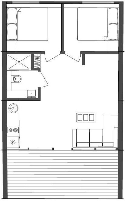 Бунгало Семейный в РЖДЗ Санаторий Буран