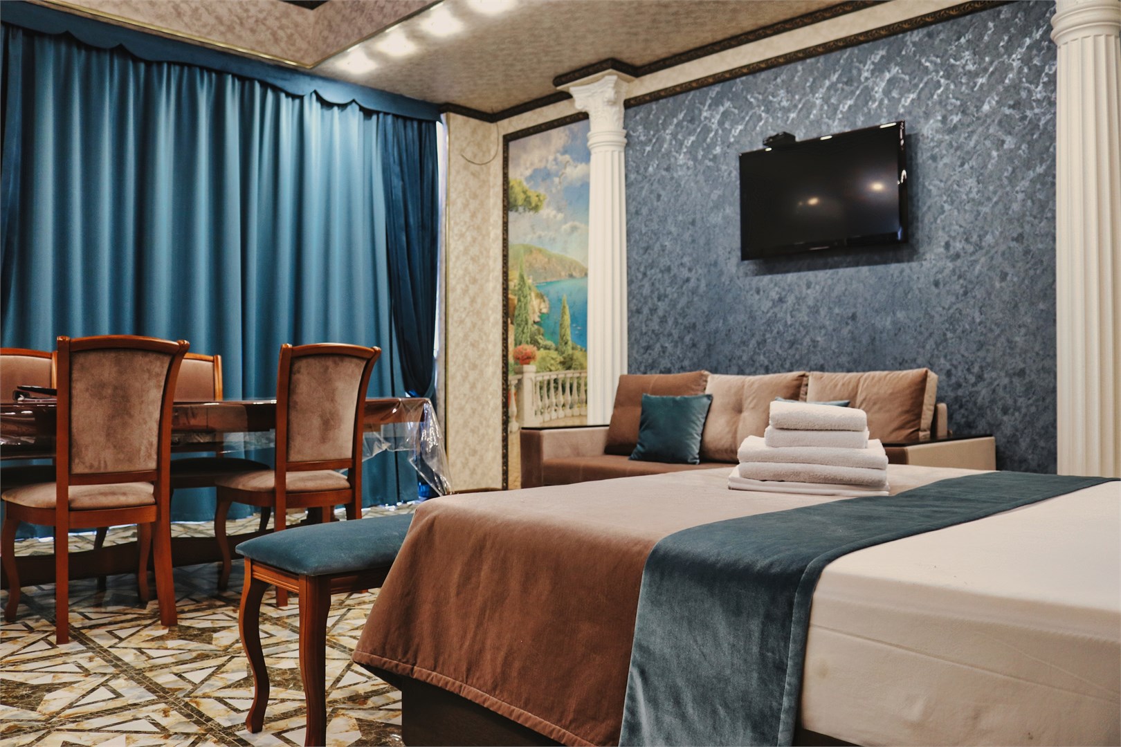 1-комнатный 2-местный Апартаменты-студия с видом на море в Мишель