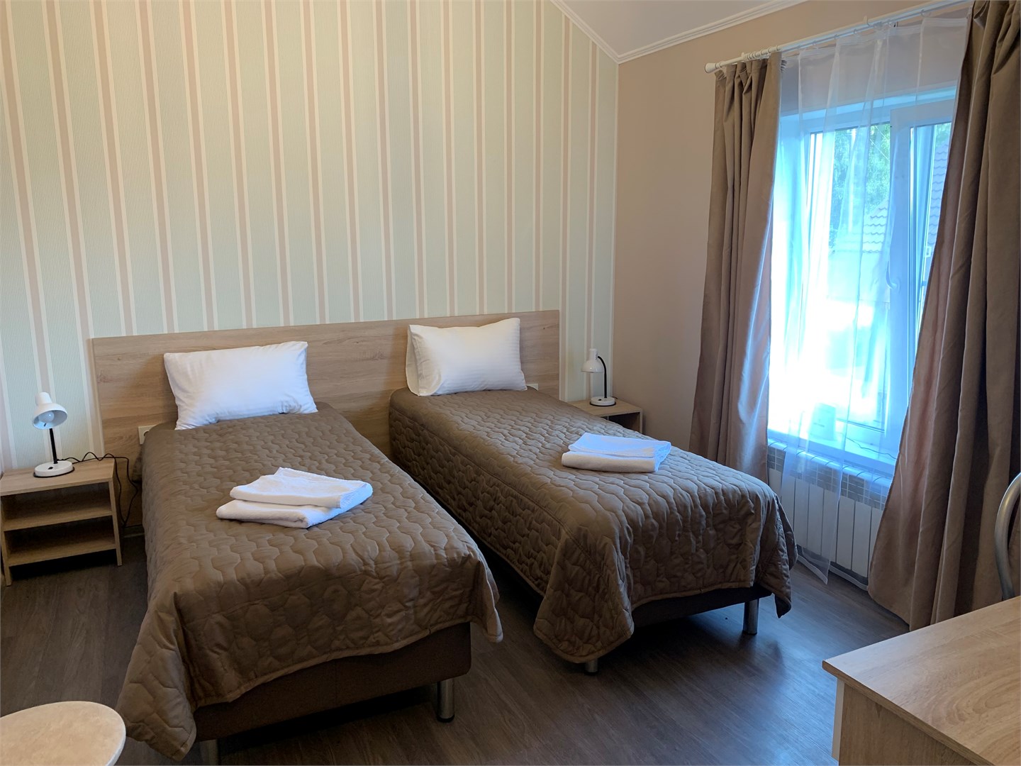 2-х местный номер с отдельными кроватями в Замытье