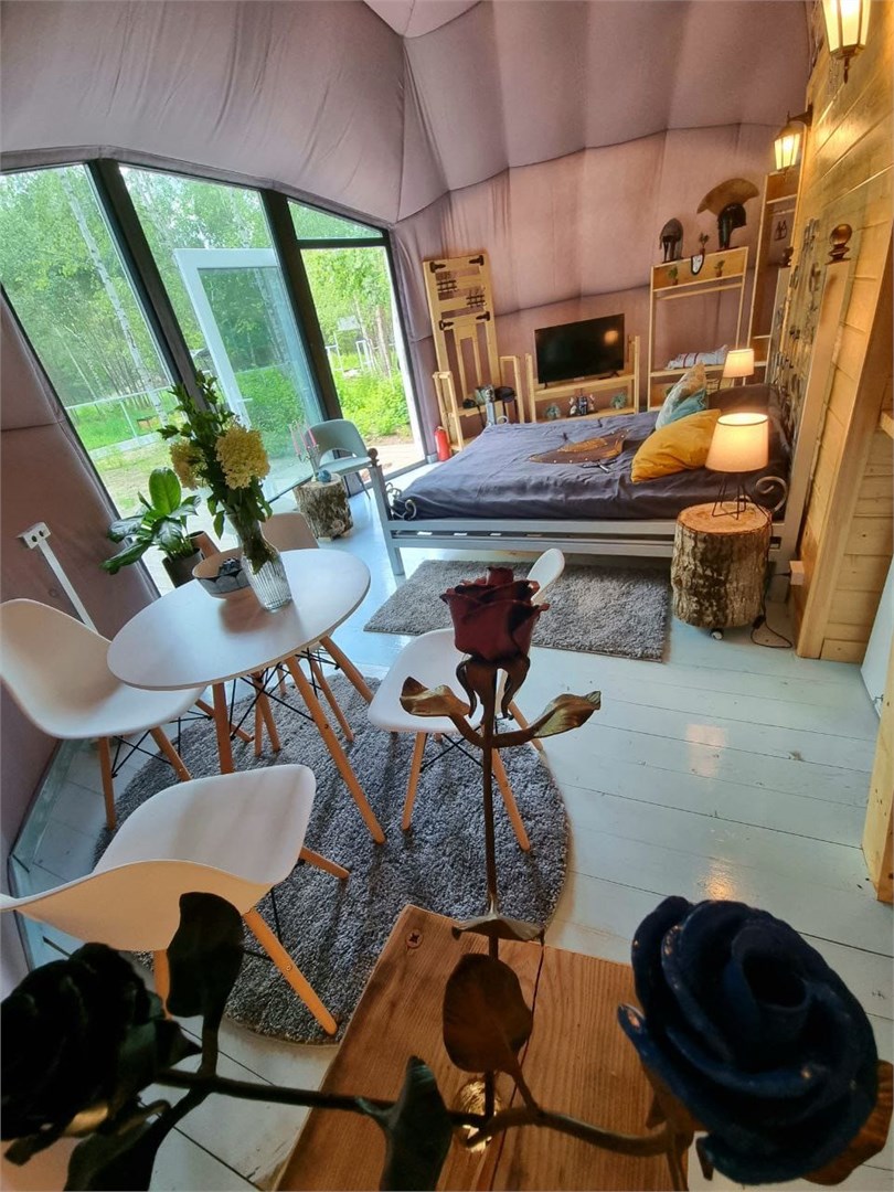 Геокупол в стиле домика Рыцаря в Фэнтези