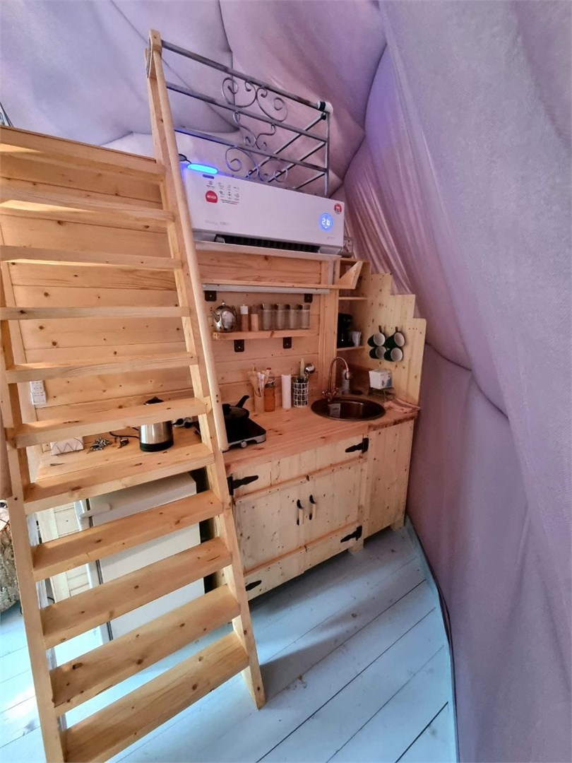 Геокупол в стиле домика Рыцаря в Фэнтези