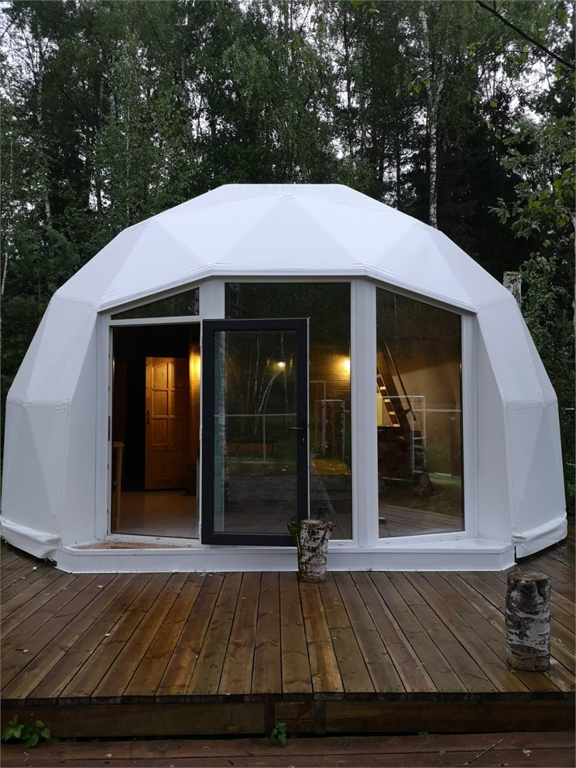 Геокупол в стиле домика Рыцаря в Фэнтези