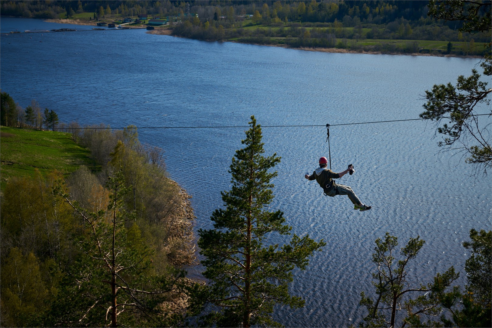 Двухместный дом на дереве с чаном (2+0) в Карелия парк