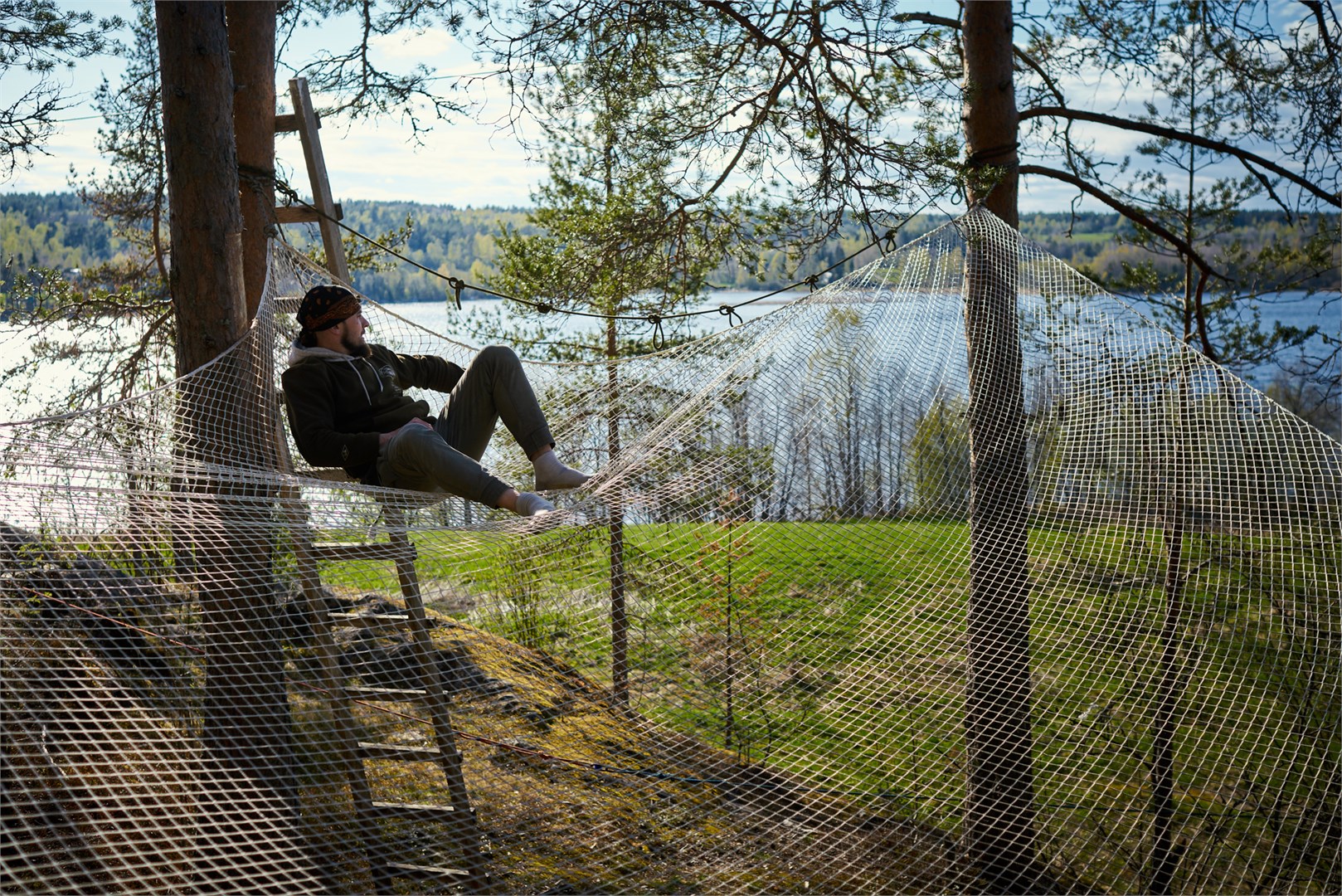 Двухместный дом на дереве с чаном (2+0) в Карелия парк