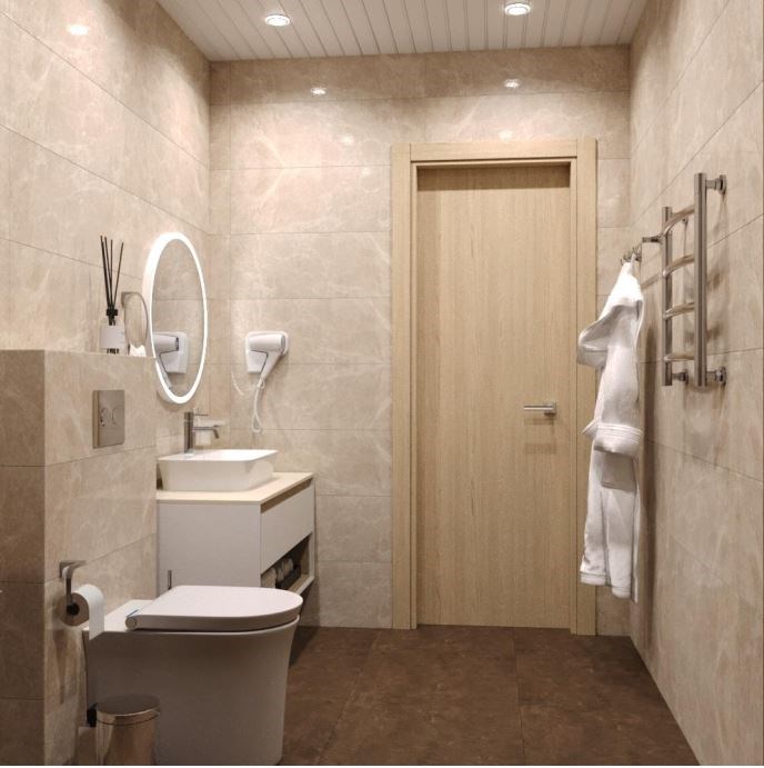 Студия  с балконом в Ерино