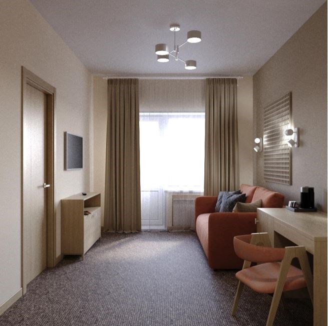 Люкс с балконом в Ерино