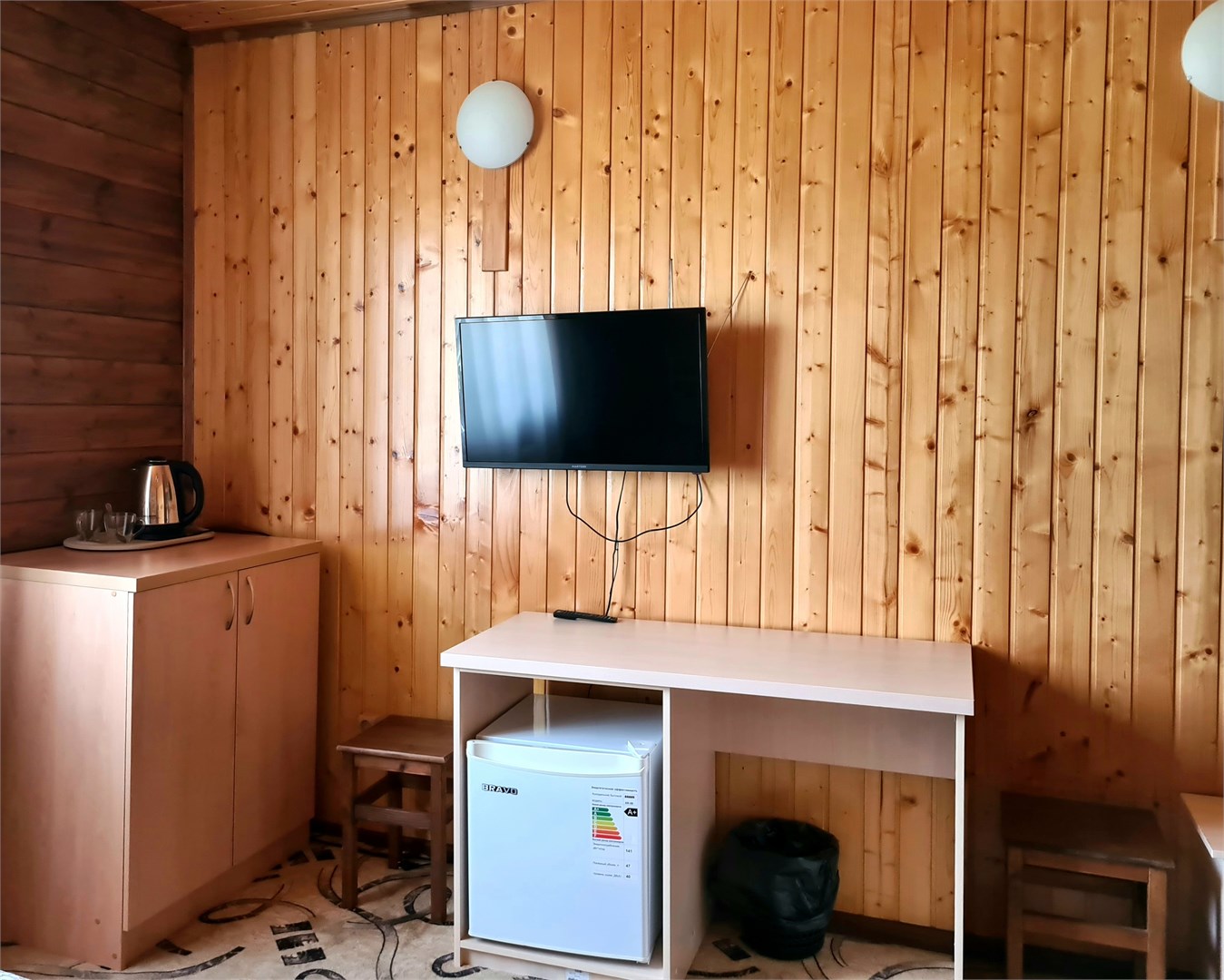 Двухместный стандарт с двумя односпальными кроватями, вид на горы в Горная слобода