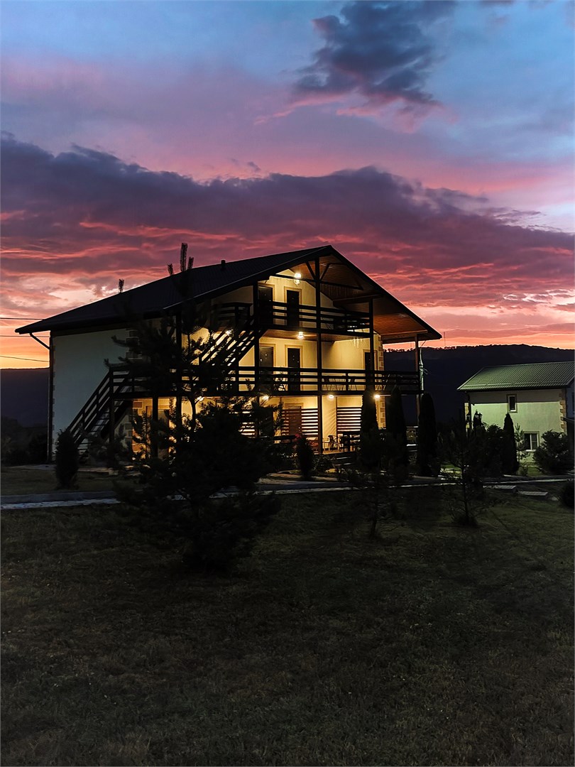 Двухместный стандарт с двумя односпальными кроватями, вид на горы в Горная слобода