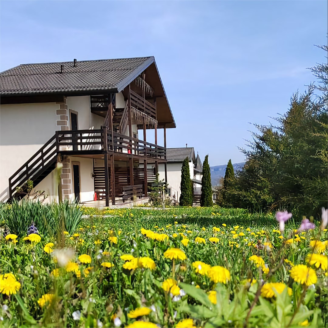 Двухместный стандарт с двуспальной кроватью, вид на горы в Горная слобода