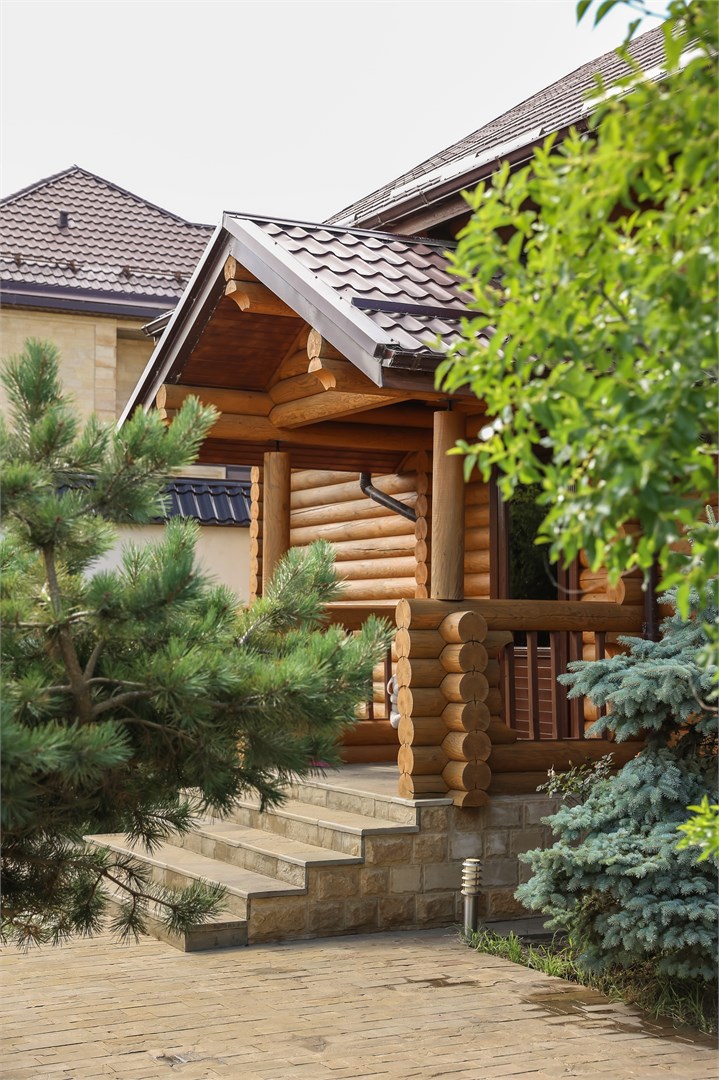 Дом-сруб на берегу каспийского моря в Classic