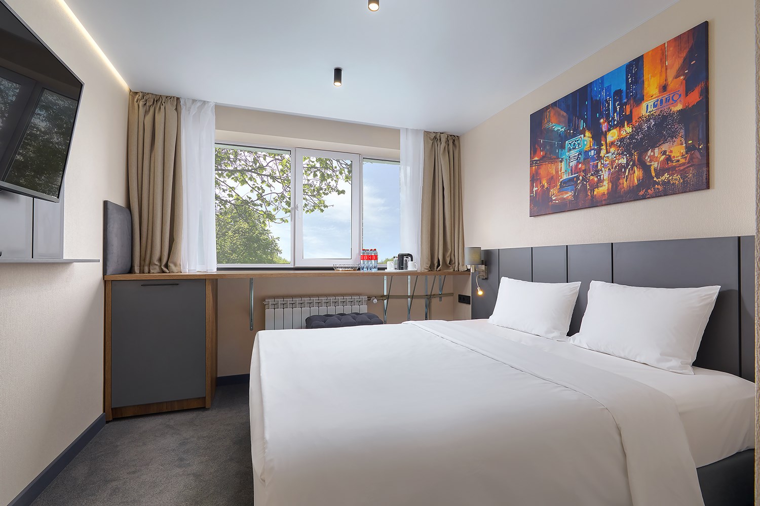 Комфорт с кроватью трансформер  с видом на реку в AZIMUT Отель Нижний Новгород