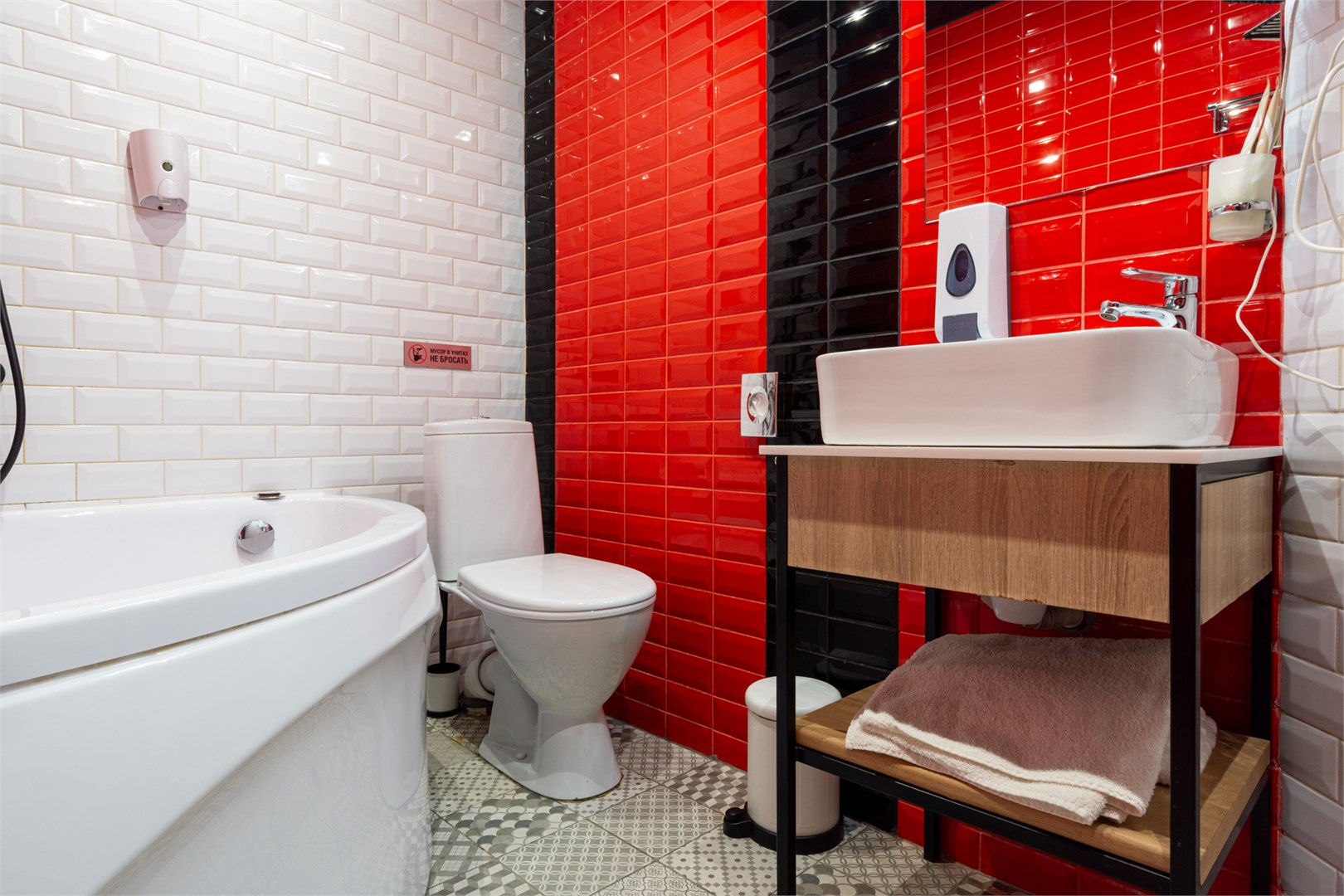 Улучшенный номер с Ванной в Номера на Полтавской