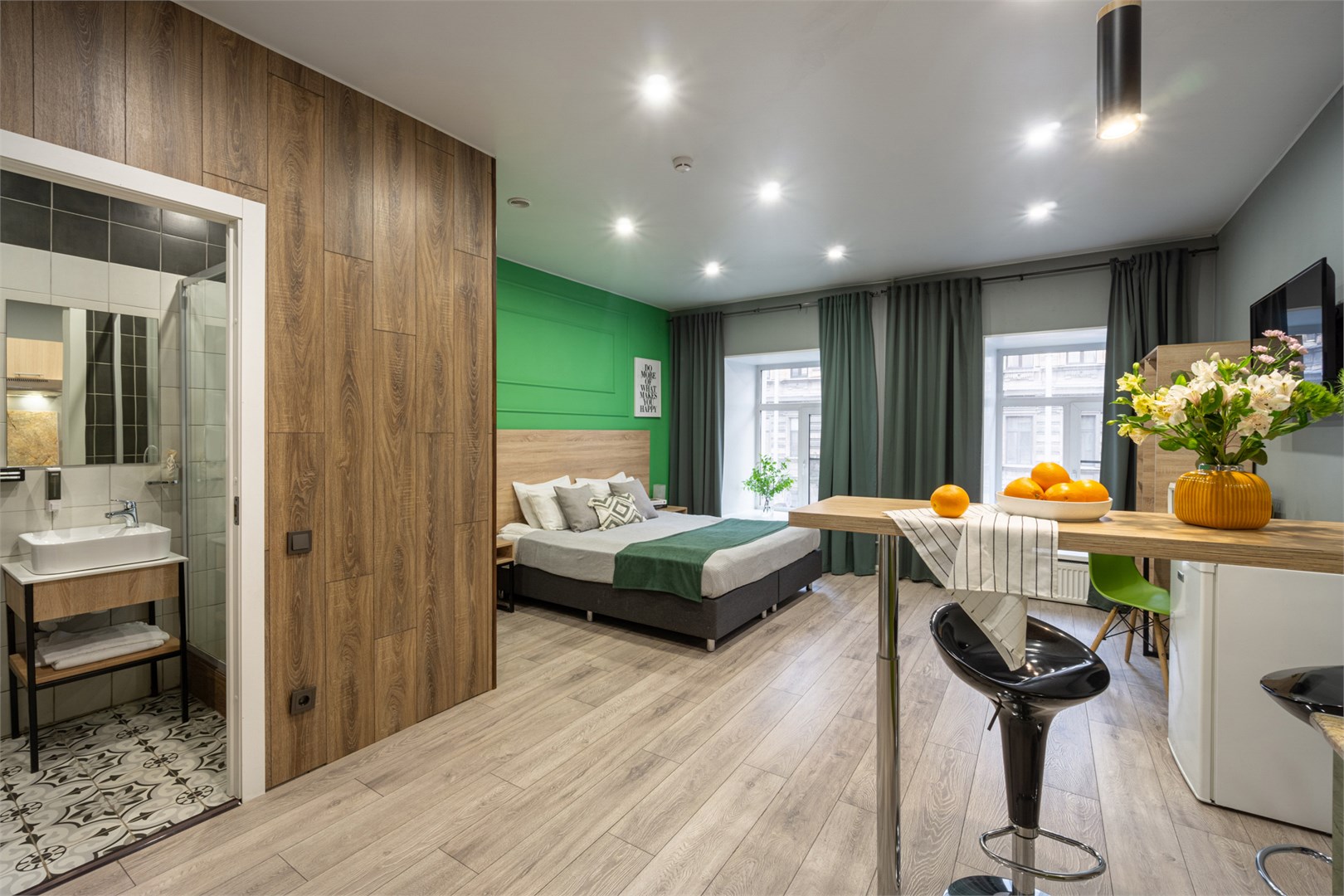 Апартаменты с кухней в Номера на Полтавской