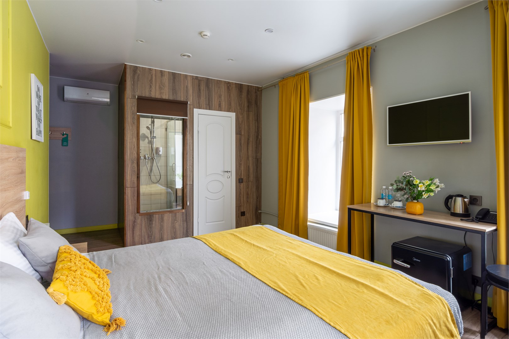 Делюкс с Панорамным видом на город в Номера на Полтавской