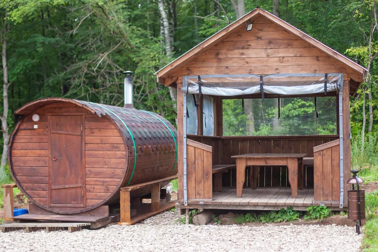 2-х этажный домик на 4 гостей в Туристическая деревня Наргиз