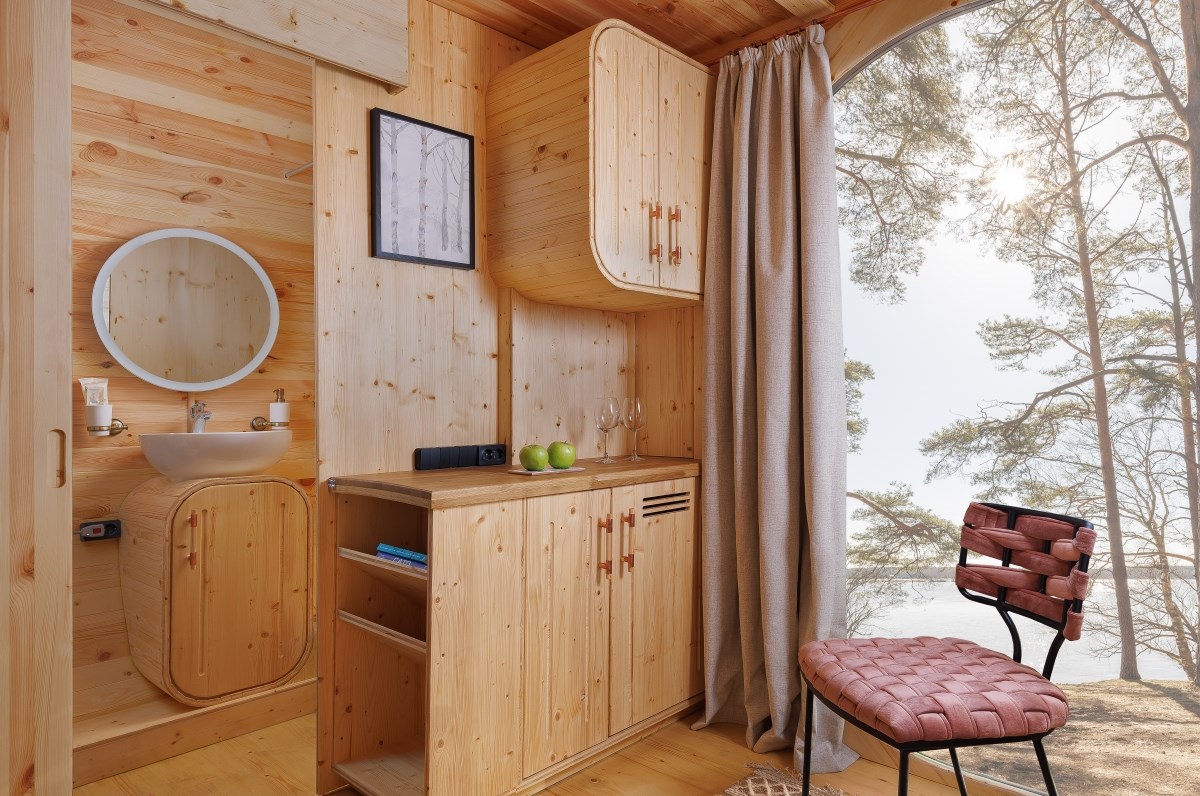 Артхаус мини (Глэмпинг) в Конаково Ривер Клаб