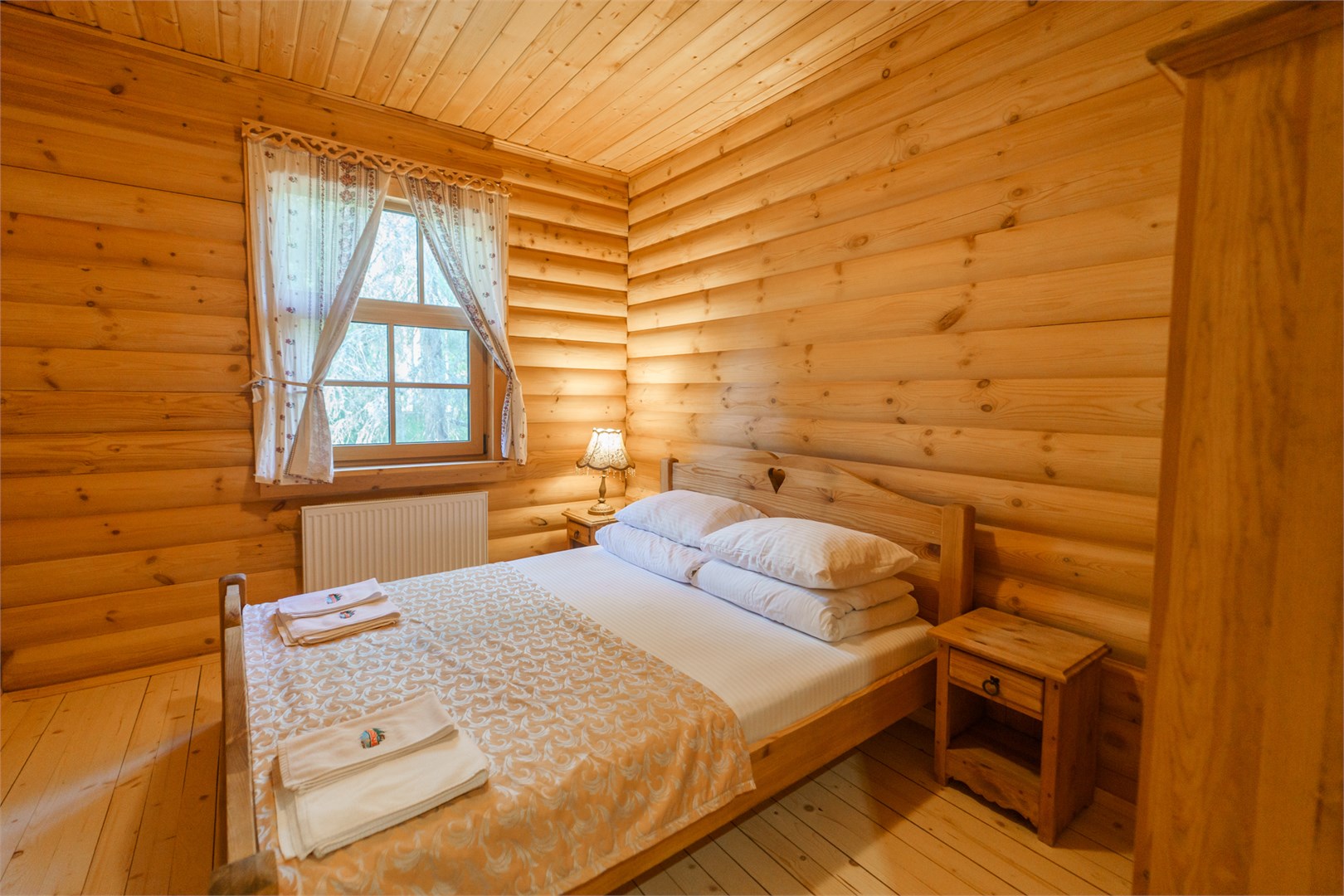 Русская деревня, одноэтажный дом с сауной в Шишки на Лампушке