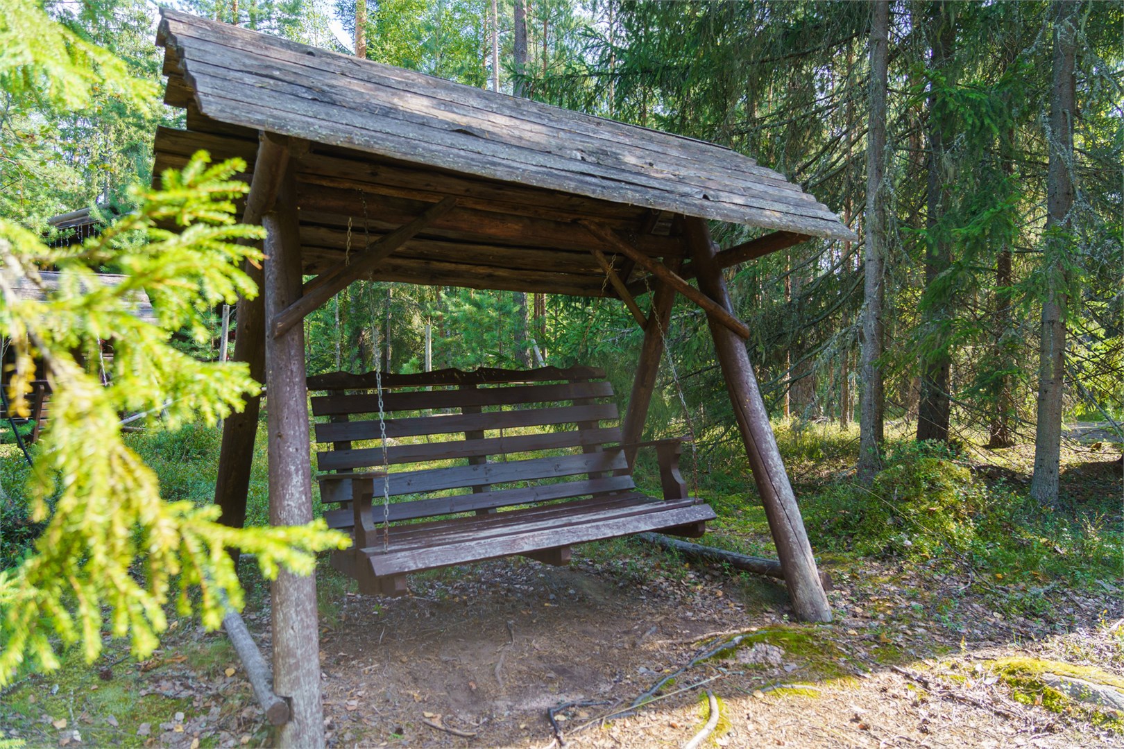Русская деревня, одноэтажный дом с сауной в Шишки на Лампушке