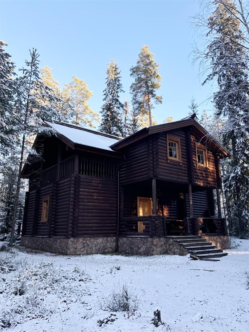 Русская деревня, двухэтажный дом с сауной в Шишки на Лампушке